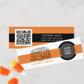 Trick oder Treat Modern Happy Halloween Vielen Dan Mini Visitenkarte