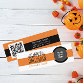 Trick oder Treat Modern Happy Halloween Vielen Dan Mini Visitenkarte