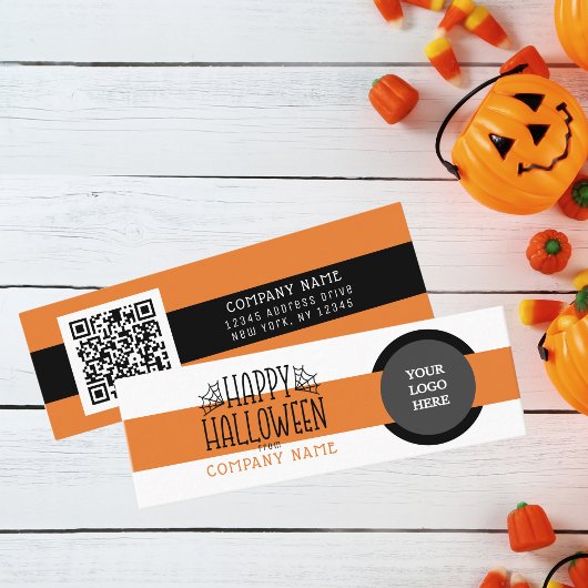 Trick oder Treat Modern Happy Halloween Vielen Dan Mini Visitenkarte