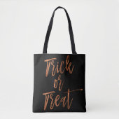 Trick oder Treat Moderne Halloween Candy Bag Tasche (Vorderseite)