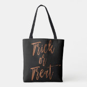 Trick oder Treat Moderne Halloween Candy Bag Tasche (Rückseite)