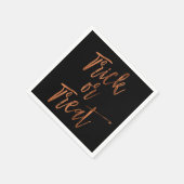 Trick oder Treat Moderne Halloween Napkins Serviette (Ecke)