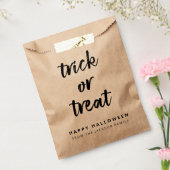 Trick oder Treat Moderne Halloween Rustikale Krawa Geschenktütchen (Versiegelt)