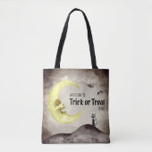 Trick oder Treat (Name hinzufügen) Halloween Spook Tasche (Vorderseite)