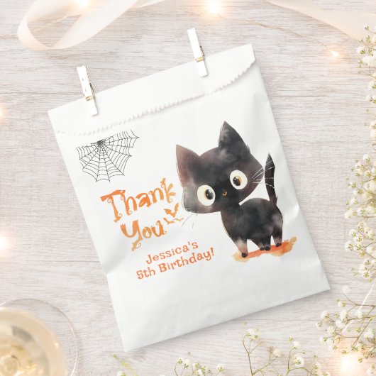 Trick oder Treat Niedlich Black Cat Halloween viel Geschenktütchen (Ausgeschnitten)