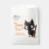 Trick oder Treat Niedlich Black Cat Halloween viel Geschenktütchen (Vorderseite)