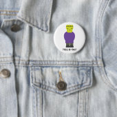 Trick oder Treat - Niedlich Frankenstein Button (Beispiel)