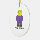 Trick oder Treat - Niedlich Frankenstein Keramikornament (Links)