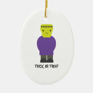 Trick oder Treat - Niedlich Frankenstein Keramikornament