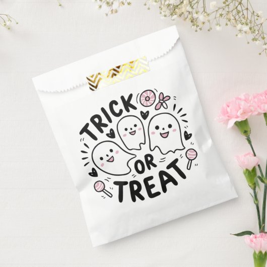 Trick oder Treat Niedlich Ghost Leckerei Bag Geschenktütchen (Versiegelt)