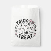 Trick oder Treat Niedlich Ghost Leckerei Bag Geschenktütchen (Vorderseite)