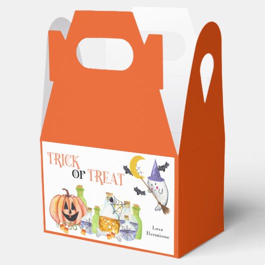 Trick oder Treat Niedlich Ghost Pumpkin and Magic Geschenkschachtel (Geöffnet)