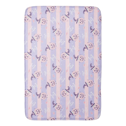 Trick oder Treat Niedlich Ghost , Pumpkins und Str Badematte (Vorderseite Vertikal)