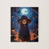 Trick oder Treat Niedlich Girl Halloween Puzzle (Vertikal)