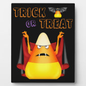 Trick oder Treat Niedlich Vampire Candy Mais Hallo Fotoplatte (Vorderseite)