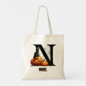 Trick oder Treat Niedliche Halloween-Süßigkeitster Tragetasche (Rückseite)