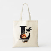 Trick oder Treat Niedliche Halloween-Süßigkeitster Tragetasche (Rückseite)