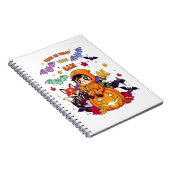 Trick oder Treat Niedliches Halloween Notizblock (Rechte Seite)