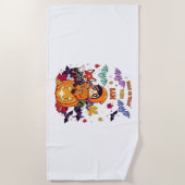 Trick oder Treat Niedliches Halloween Strandtuch (Vorderseite)