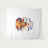 Trick oder Treat Niedliches Halloween Wandteppich (Vorderseite (Horizontal))