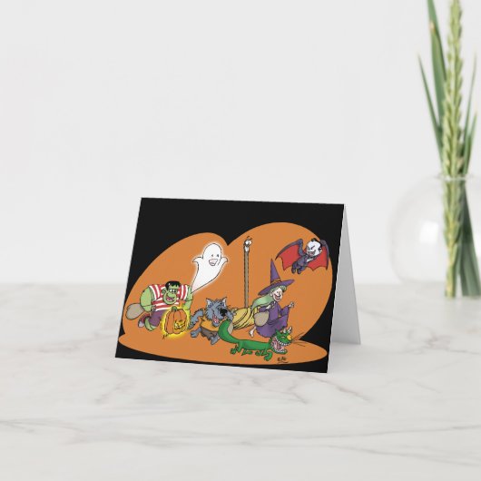 Trick oder Treat notecard Karte (Vorderseite)