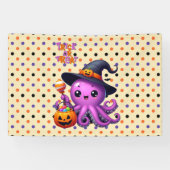 Trick oder Treat Octopus Halloween Banner (Horizontal)