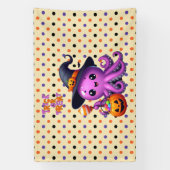 Trick oder Treat Octopus Halloween Banner (Vertikal)