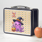 Trick oder Treat Octopus Halloween Metall Brotdose (Beispiel)