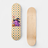 Trick oder Treat Octopus Halloween Skateboard (Vorderseite)