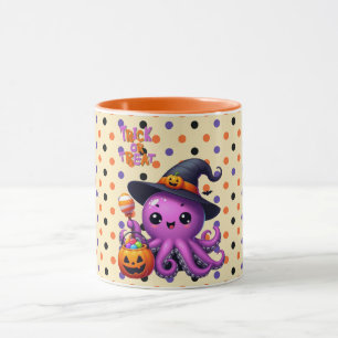 Trick oder Treat Octopus Halloween Tasse