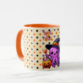 Trick oder Treat Octopus Halloween Tasse (Vorderseite Links)