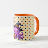 Trick oder Treat Octopus Halloween Tasse (VorderseiteRechts)