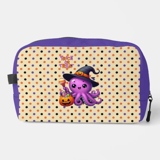 Trick oder Treat Octopus Halloween Waschbeutel (Vorderseite)