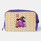 Trick oder Treat Octopus Halloween Waschbeutel (Rückseite)