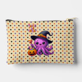 Trick oder Treat Octopus Halloween Zubehörtasche (Rückseite)