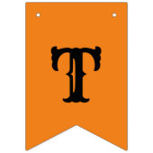 Trick oder Treat Orange und Schwarzes Halloween Wimpelkette (Zweite Fahne)