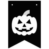 Trick oder Treat Orange und Schwarzes Halloween Wimpelkette (Erste Fahne)