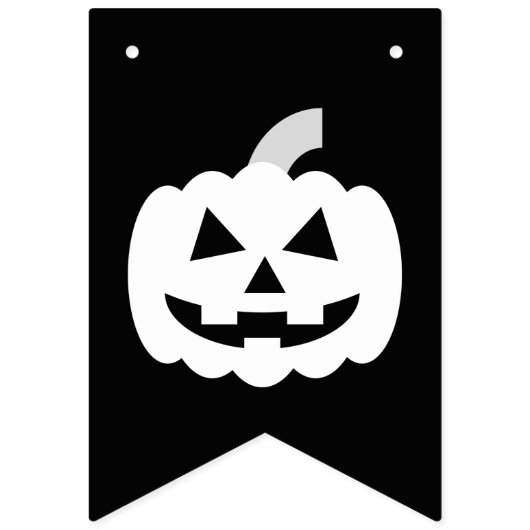 Trick oder Treat Orange und Schwarzes Halloween Wimpelkette (Erste Fahne)