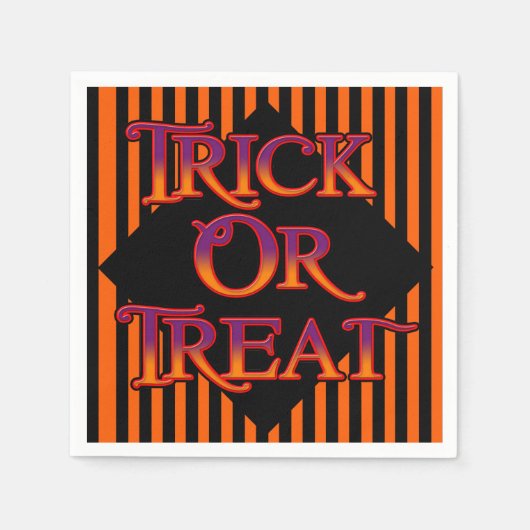 Trick oder Treat Paper Napkins Serviette (Vorderseite)