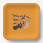 Trick oder Treat Pappteller (Vorderseite)