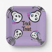 Trick oder Treat Pappteller (Vorderseite)