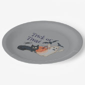 Trick oder Treat Pappteller (Schrägansicht)