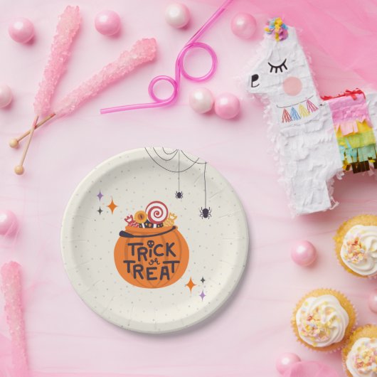 Trick oder Treat Pappteller (Party)