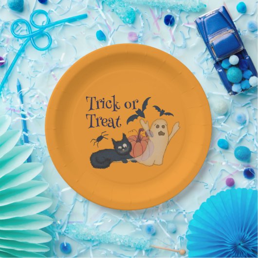 Trick oder Treat Pappteller (Party)
