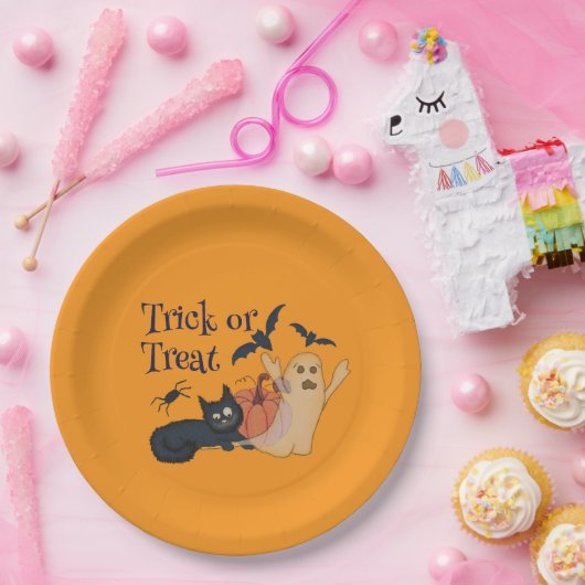 Trick oder Treat Pappteller (Party)