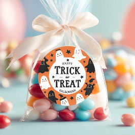 Trick oder Treat Party Runder Aufkleber