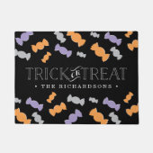 Trick oder Treat Personalisiertes Halloween Fußmatte (Vorderseite)