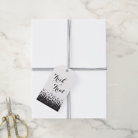 Trick oder Treat Personalisiertes Halloween Geschenkanhänger (Mit Garn)