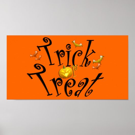 Trick oder Treat Poster (Vorne)
