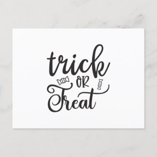 Trick oder Treat Postkarte